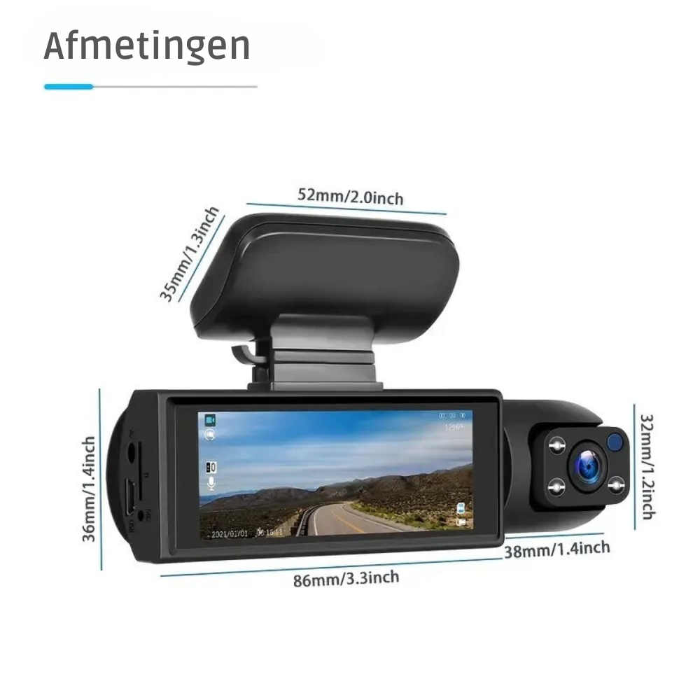 Dashcam Duo™  Nooit meer zonder bewijslast bij aanrijdingen