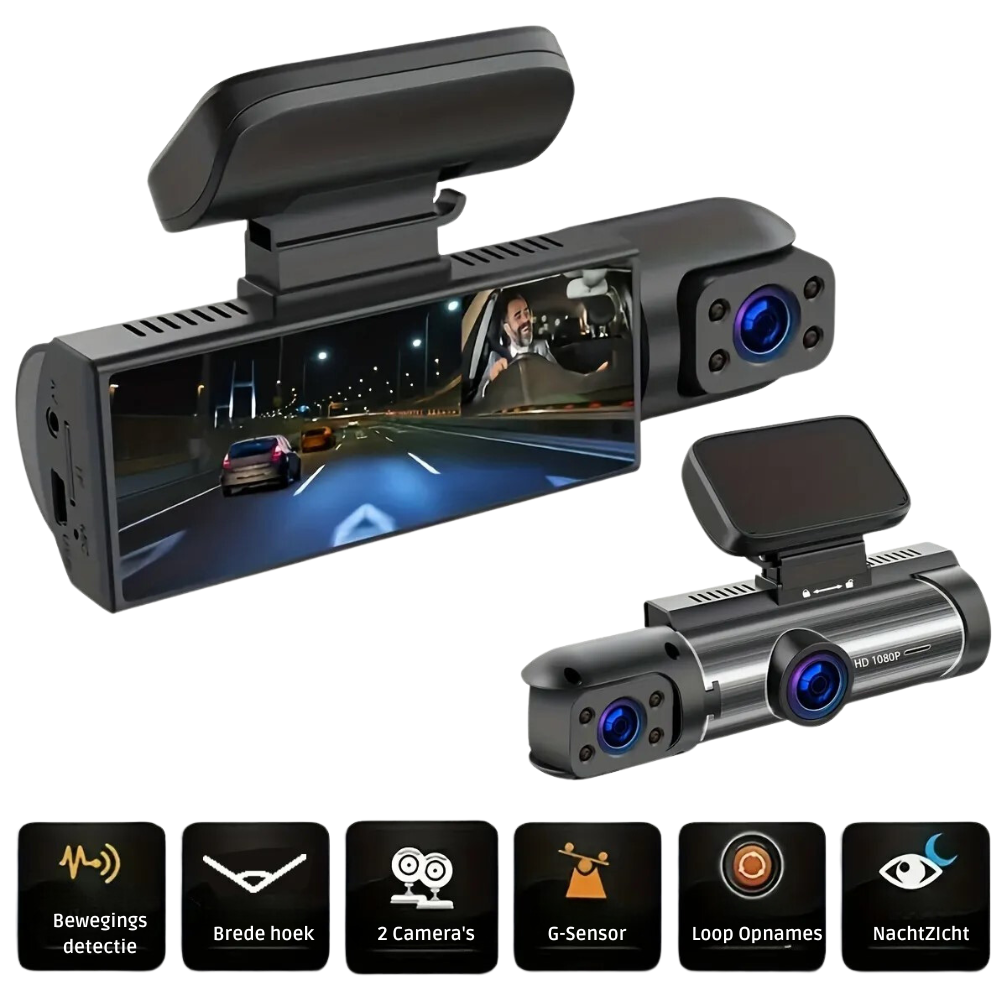 Dashcam Duo™  Nooit meer zonder bewijslast bij aanrijdingen